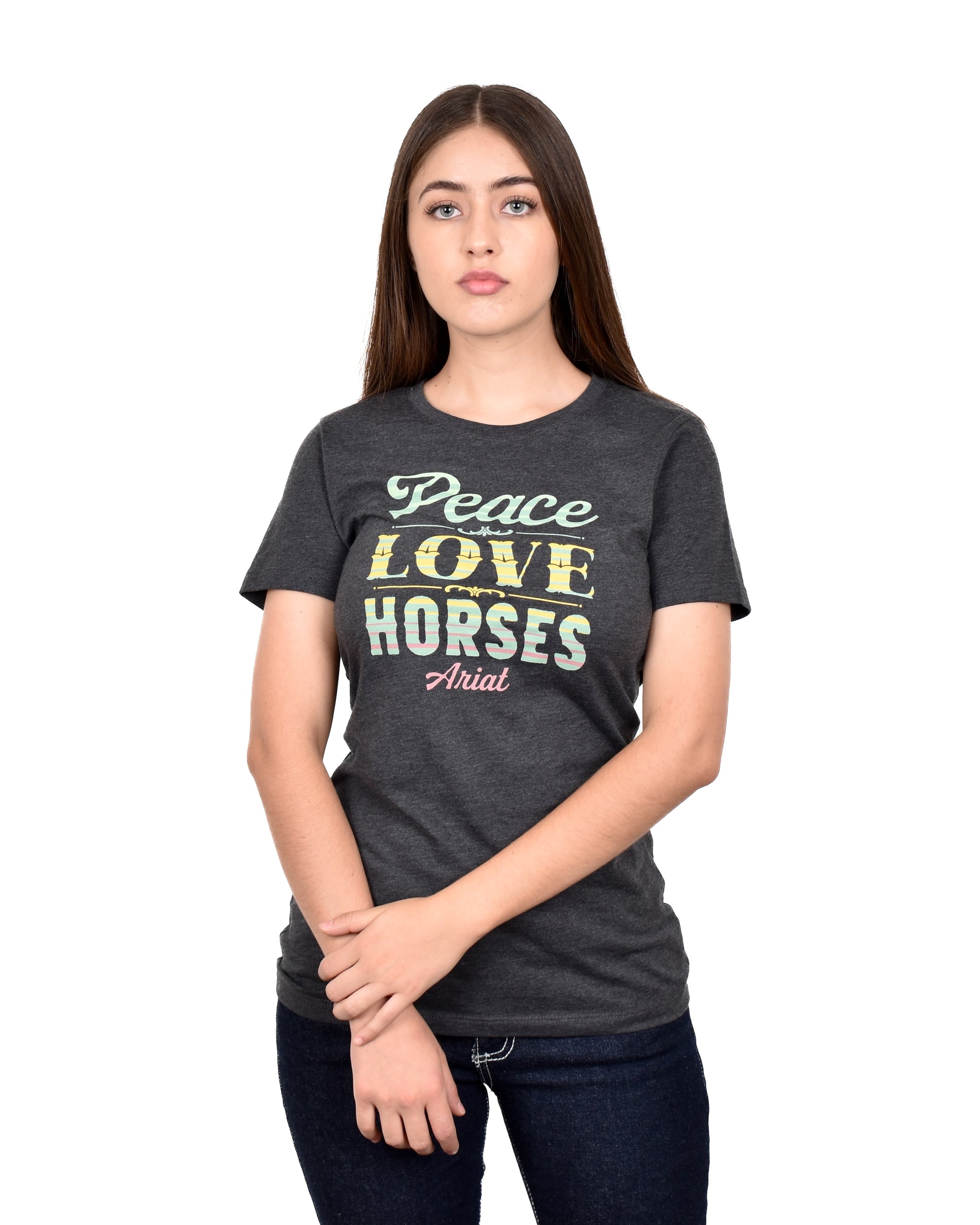 Blusa Ariat Peace Charcoal Heather