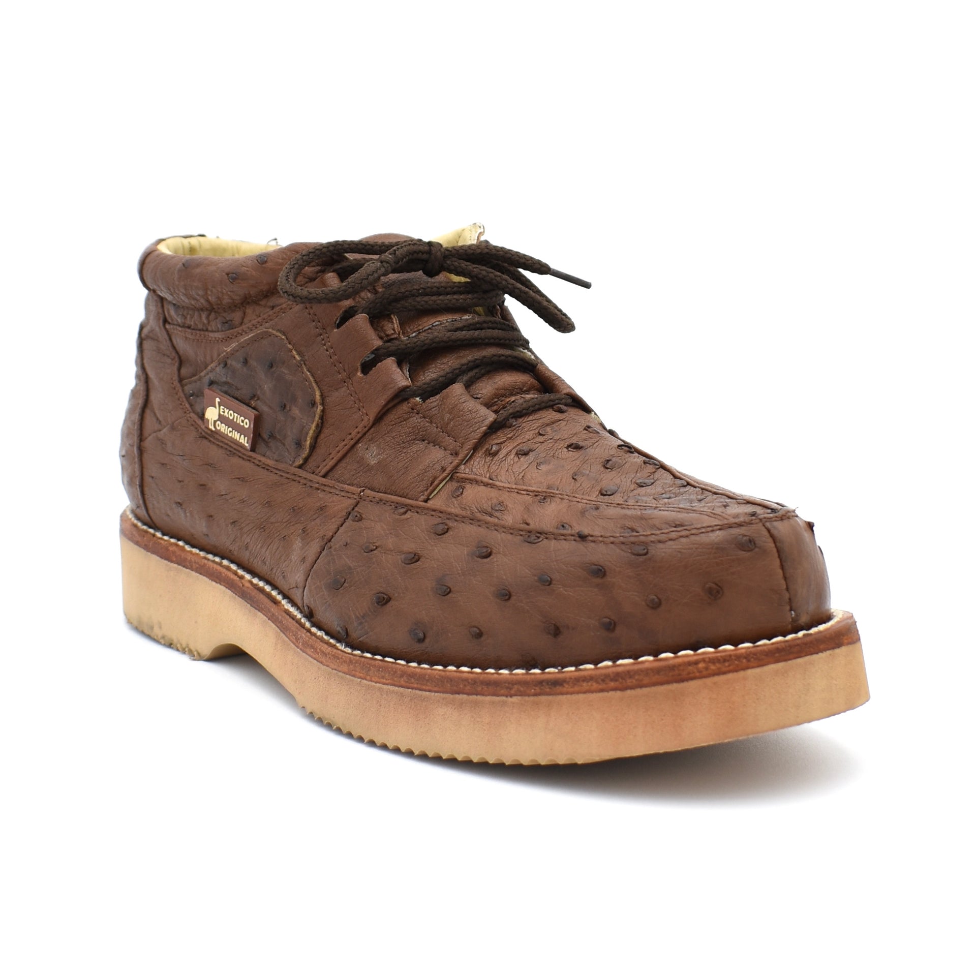 Calzado Casual Exótico Piel De Avestruz Caballero Botas Chicho