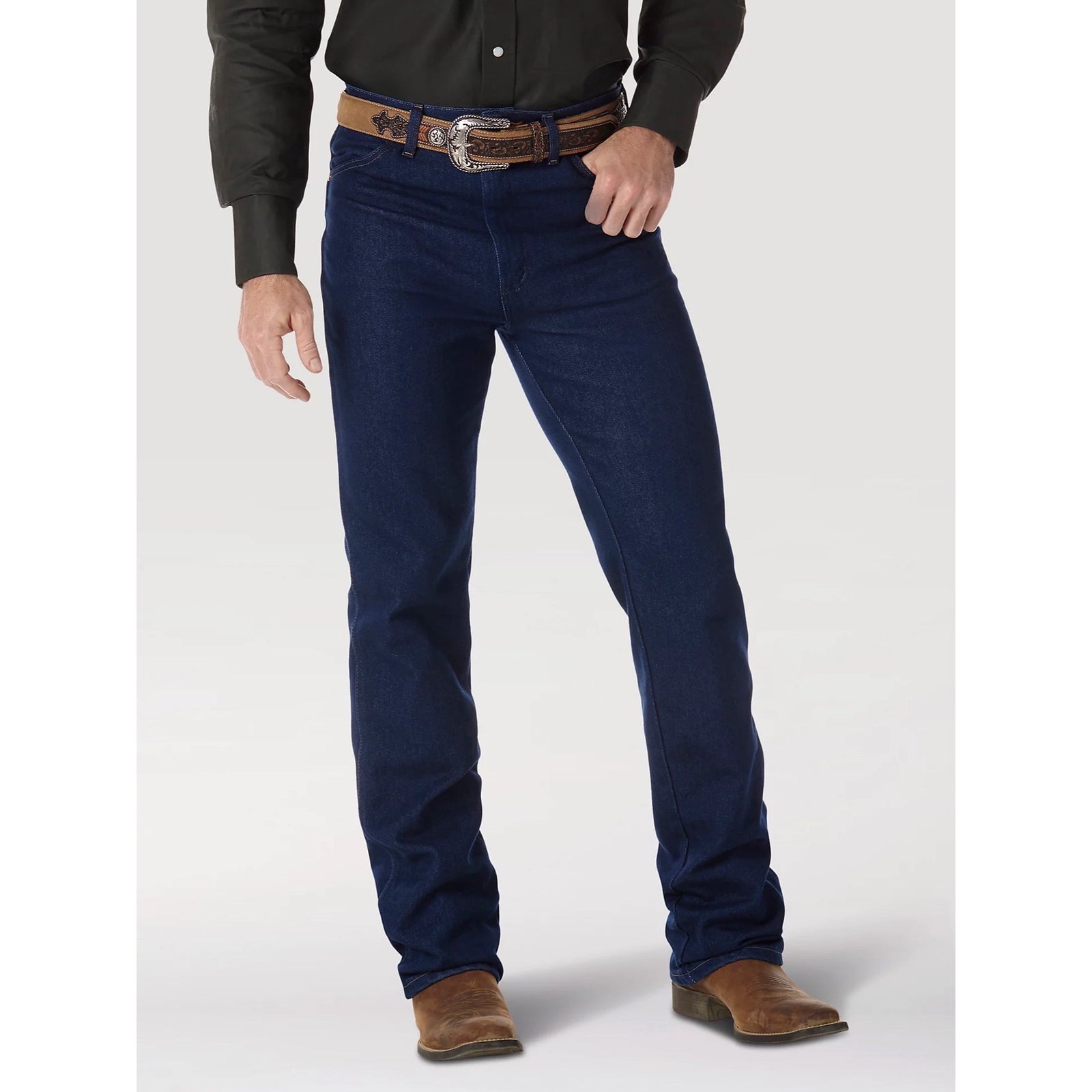 Jeans Wrangler Corte Vaquero Slim Stretch Indigo Caballero