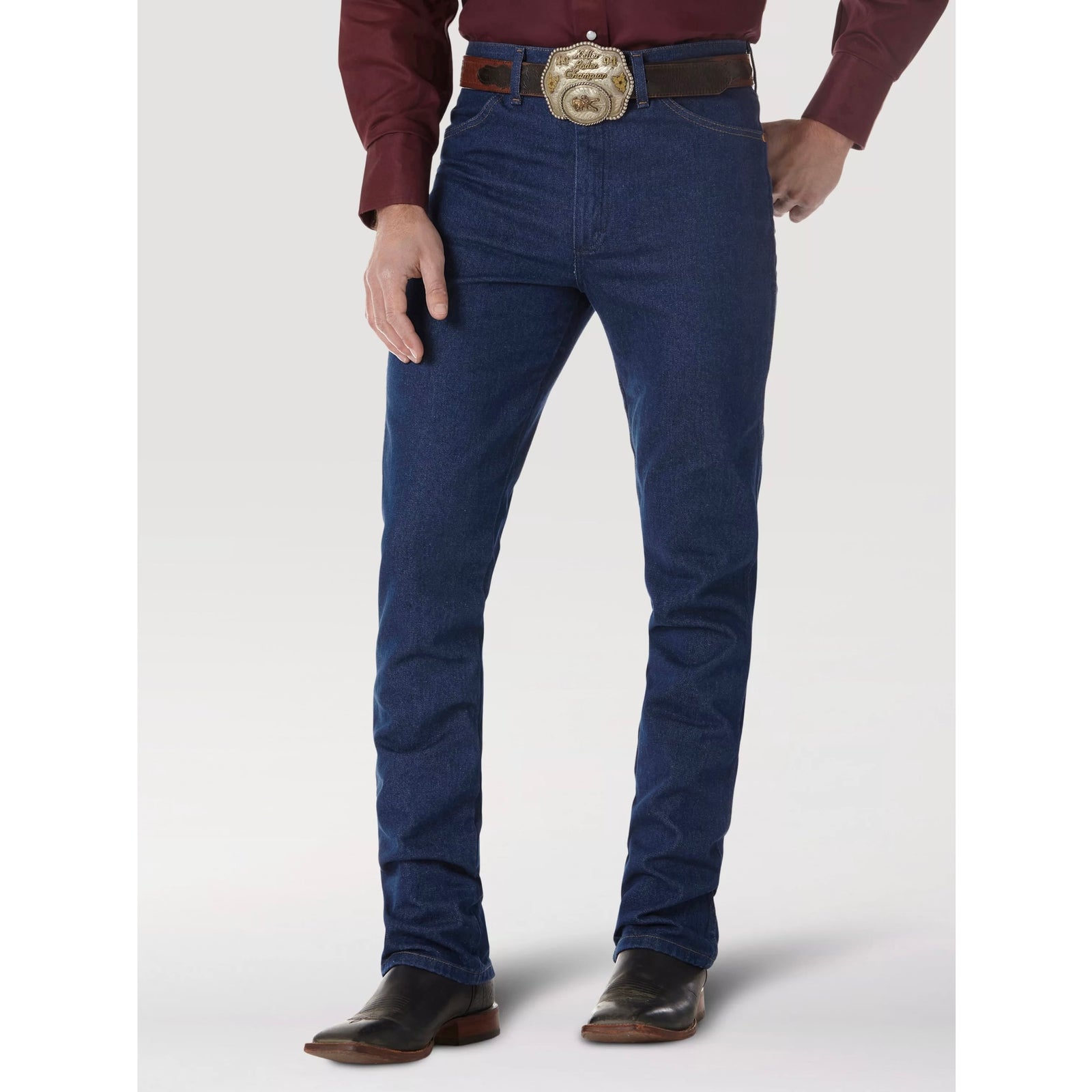 Jeans Wrangler Corte Vaquero Slim Prewashed Indigo Caballero