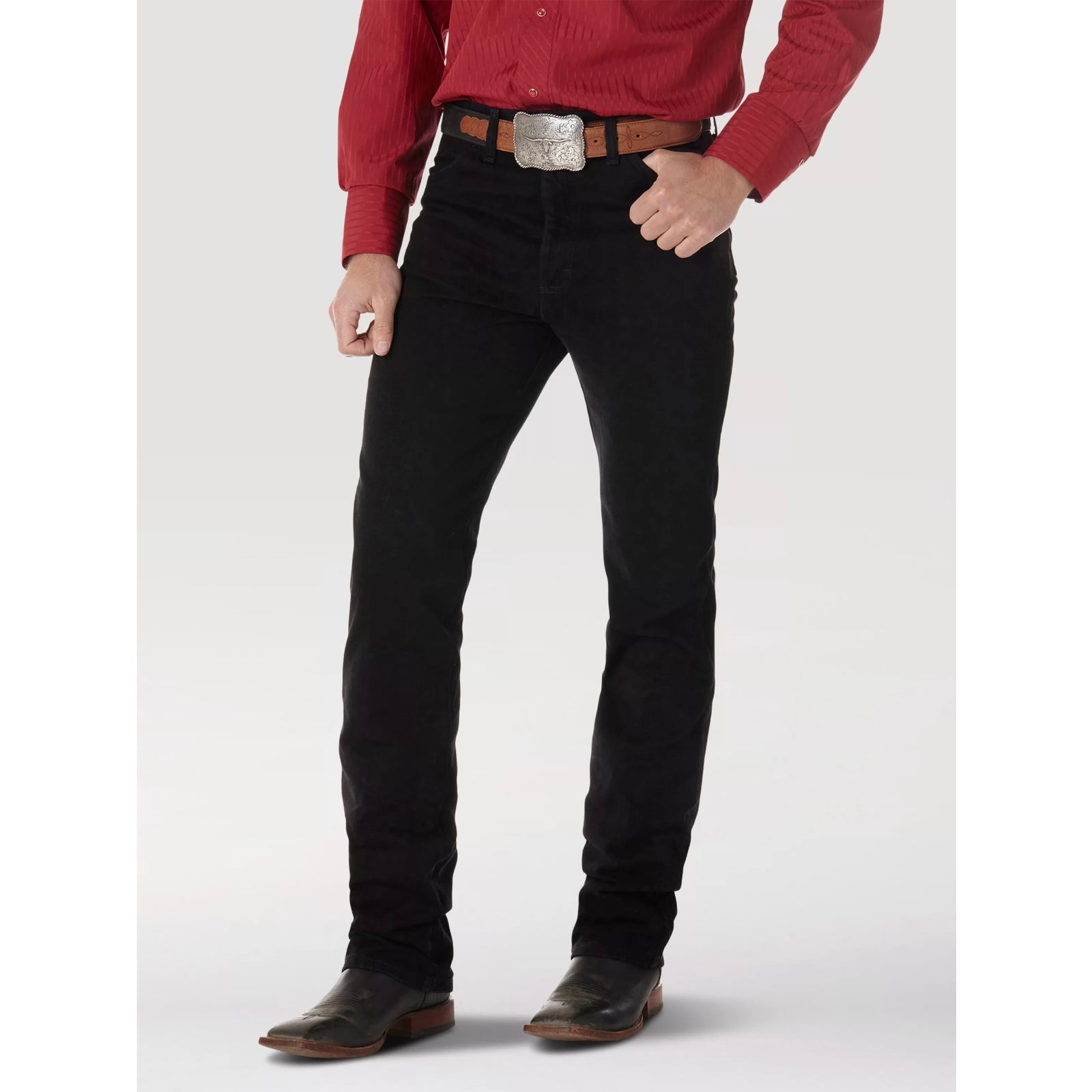 Pantalón Wrangler Corte Vaquero Slim Silver Edition Negro Caballero