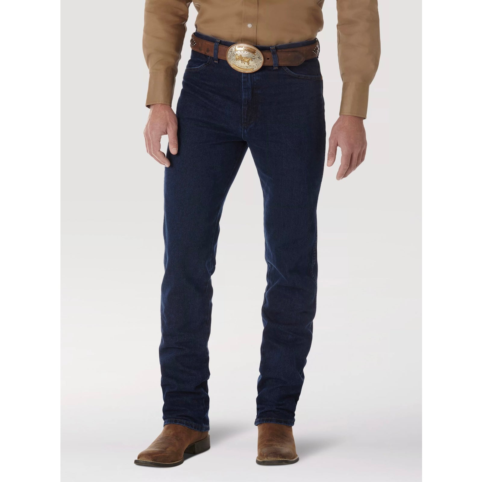 Jeans Wrangler Corte Vaquero Slim Fit Dark Stone Caballero